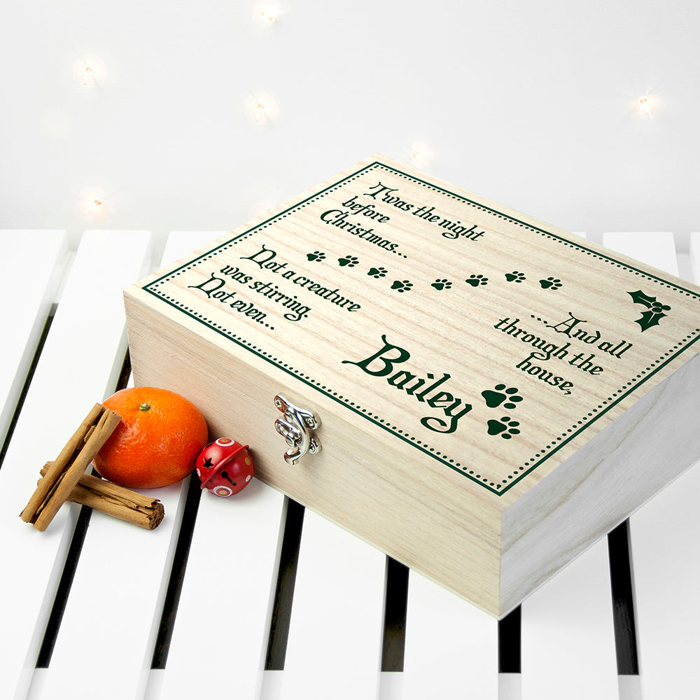 Personalised Pets 'Twas The Night Before Christmas Eve Box