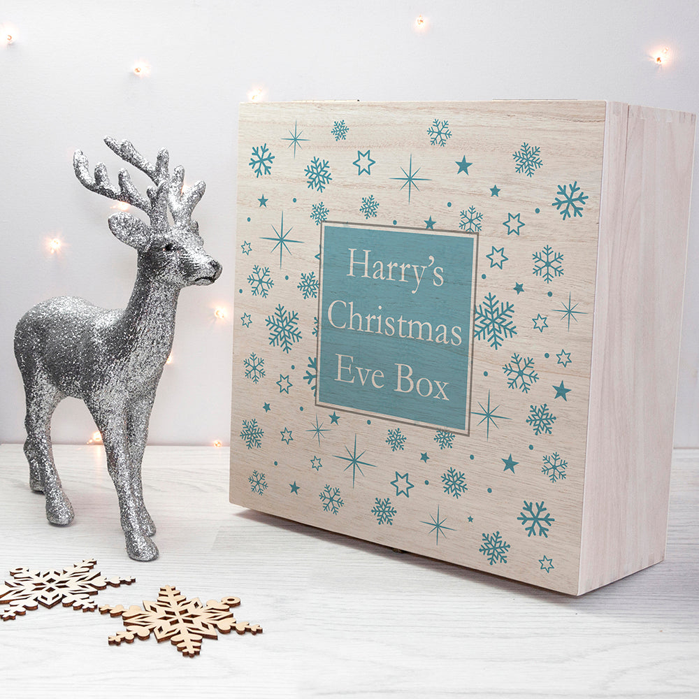 Personalised Snowflake Christmas Eve Box