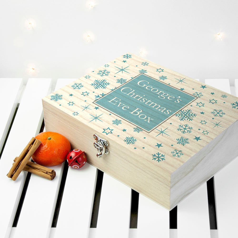 Personalised Snowflake Christmas Eve Box
