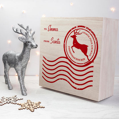 Personalised North Pole Air Mail Christmas Eve Box