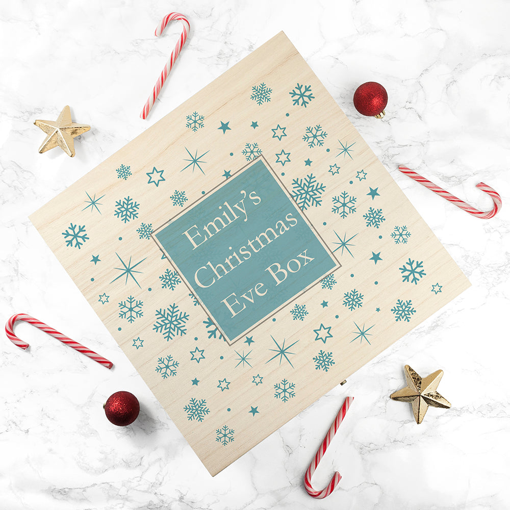 Personalised Snowflake Christmas Eve Box