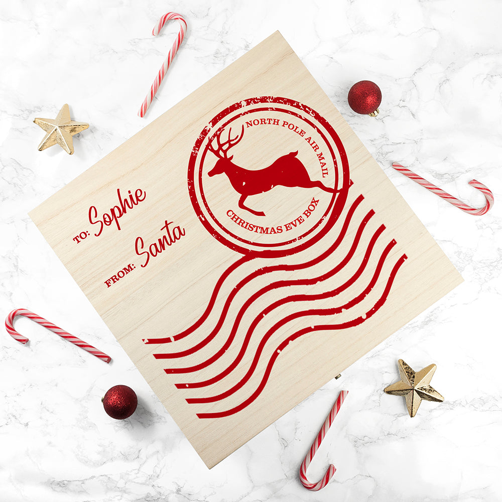 Personalised North Pole Air Mail Christmas Eve Box