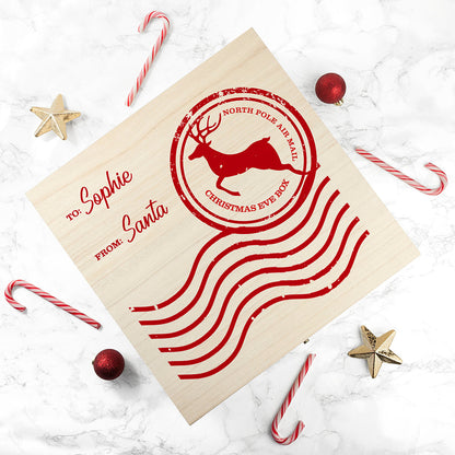 Personalised North Pole Air Mail Christmas Eve Box