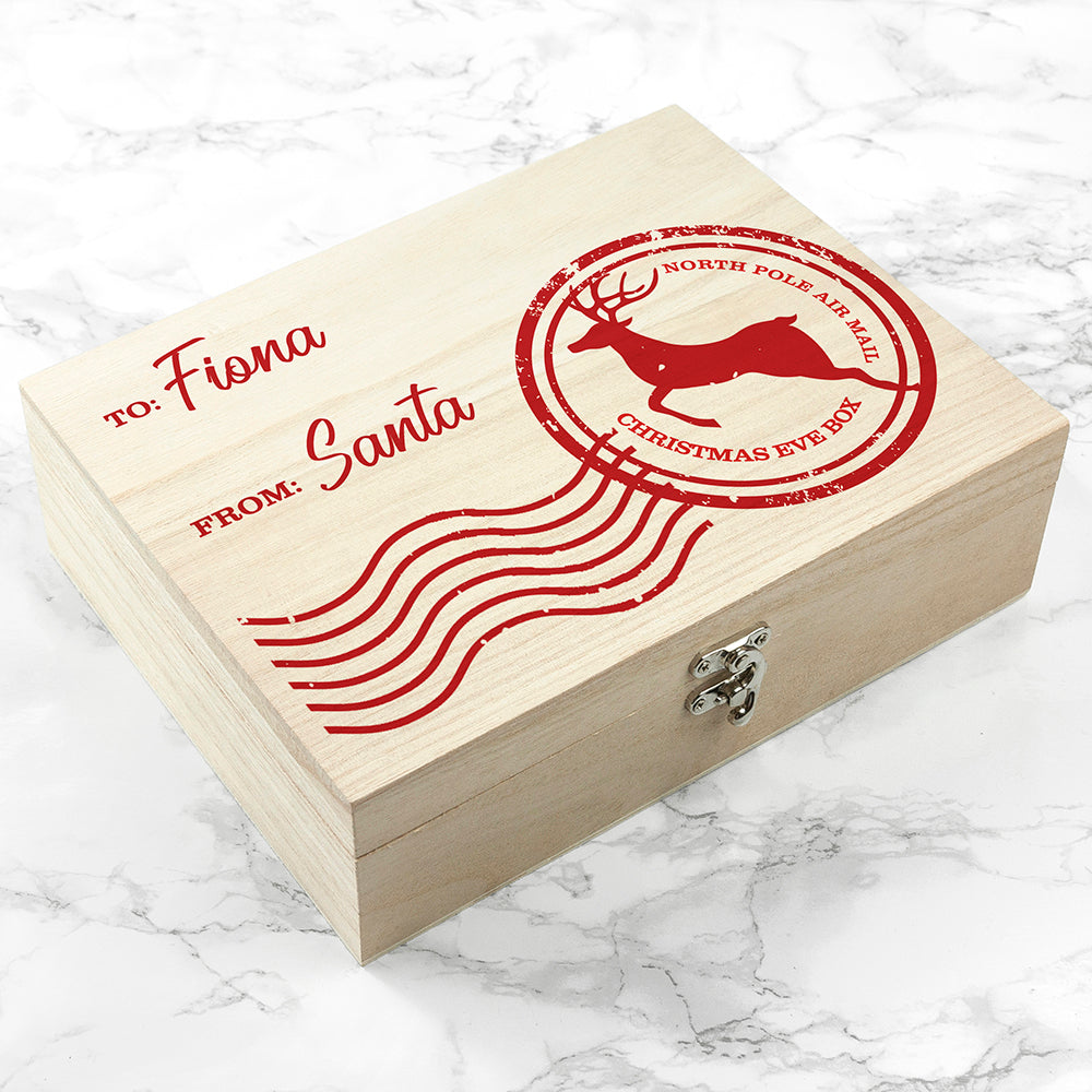 Personalised North Pole Air Mail Christmas Eve Box