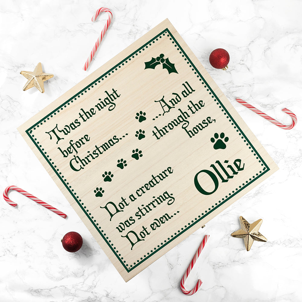 Personalised Pets 'Twas The Night Before Christmas Eve Box