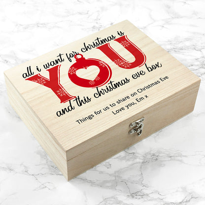 Personalised Romantic Couples Christmas Eve Box