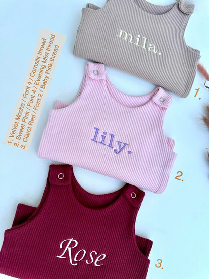 Velvet Mocha Dungarees