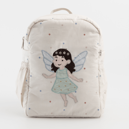 Fairy Whispers Personalised School Bag, Hand-Embroidered