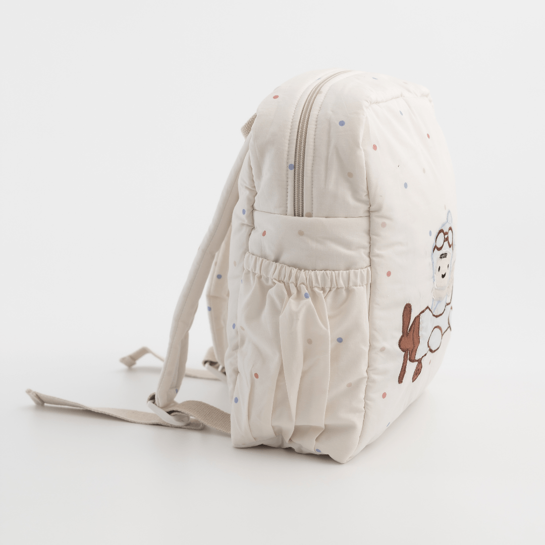 Little Aviator Personalised School Bag, Hand-Embroidered
